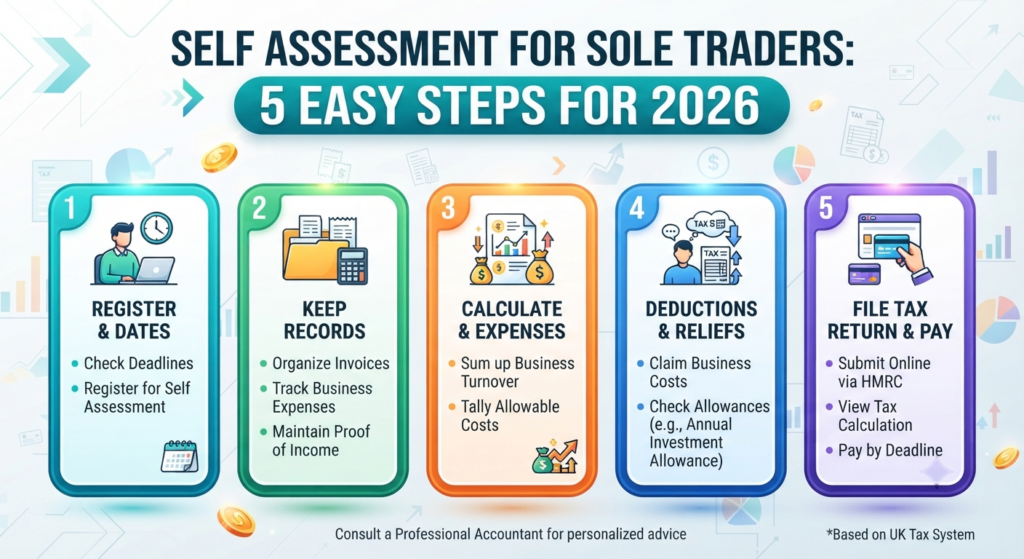 Self Assessment for Sole Traders 5 Easy Steps for 2026